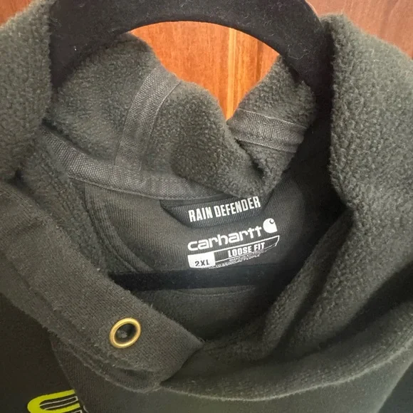 Carhartt Olive Rain Defender Hoodie - Picture 2 of 4